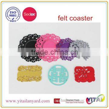 2015 OEM/ODM Sedex Social Audit Cheap Custom Bulk Gift Felt Coaster Pouch Keychain for Promotion Christmas Gifts photo-3