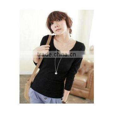 Pure cashmere women pullover sweater