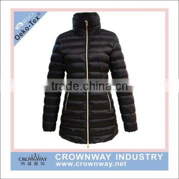 2016 women black ultralight goose down jacket