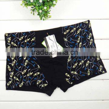 High Quality Fashion Leaves Men Boyshort Sexy Factory Price Wholesale Men Boxer Briefs photo-5