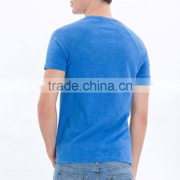 New Design of t Shirt, Round Neck With Button , 100% Coton Fabric, Raglan Sleeve photo-2