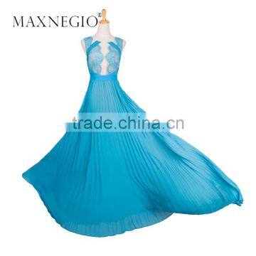 2017 Garment Factory New Arrived High Fashion Design Layered Lace Dress Woman Evening Dress photo-6