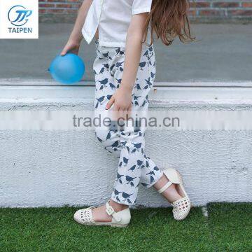 Spring & Summer Kids Girls Long Pants T16302 New Pants Design for Girl Cotton Slim Skinny Children Girls Casual Pants