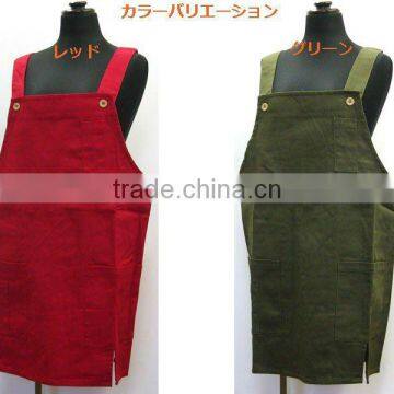 Cotton long waist aprons pattern