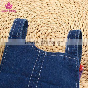 Lovely Cow Kids Clothing Children Denim Overalls Baby Fashion Strap Jeans photo-4
