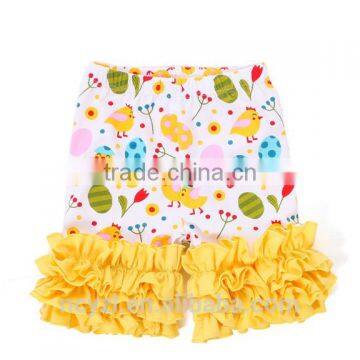 Wholesale Children's Boutique Clothing Cotton Baby Girls Ruffle Shorts