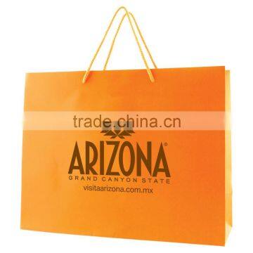 Matte Laminated Eurotote Shopping Bag - Features Cardboard Bottom, Dimensions Are 13" x 5" x 10" and Comes With Your Logo. photo-2