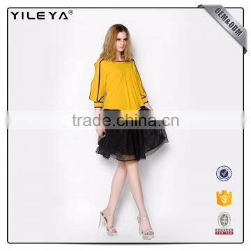 New Fashion Chiffon Blouse 2017,different Types of Fashion Women Blouse Tops Design photo-2