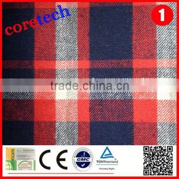 High quality wholesale cotton polyster check fabric factory