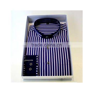 100% Cotton New Button Down Shirts ,fashion Pinstripe Long Sleeve Shirts for Men,OEM Service for Men's Shirts photo-2