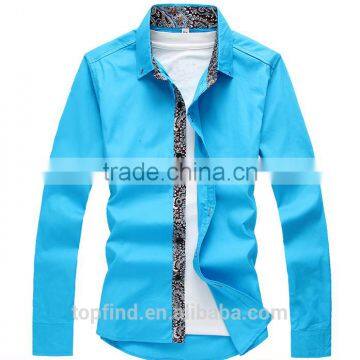 Hot Sale Fancy Printing Collar &placket Regular Fit Casual Men Shirt With Competitive Price photo-3
