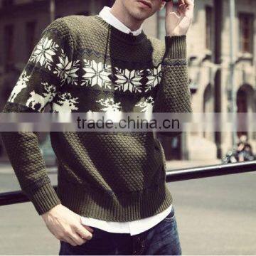 Many New Designs Men Stripe Knitted Christmas for Men Christmas Pullover Sweater photo-4
