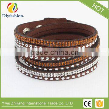 New Unisex Multilayer Leather Bracelet Christmas Gift Charm Bracelets Rivet Vintage Jewelry For Women And Man photo-2