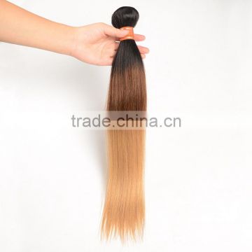 1B/4/27# Brazilian Ombre Straight Three Tone Virgin Brazilian Ombre Hair