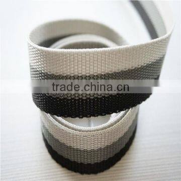 Striped jacquard webbing tape