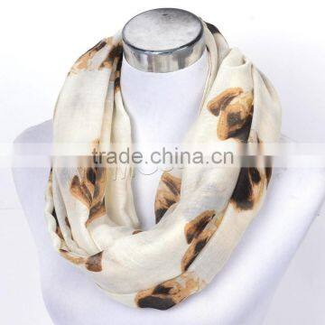 Unique design hot sale 90x180cm voile fabric neck scarf