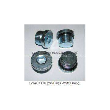 Hydraulic steel drain plugs