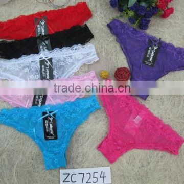 comfortable sexy lace fashion thongs in stock