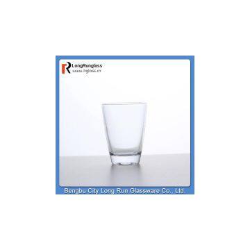 LongRun china supplier slanted shot glasses in clear  with special base  glassware wholesale