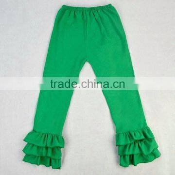 New arrival pernickety giggle moon triple pants ruffled girl legging kids M5040225