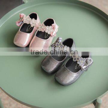 B22537A Autumn New 0-1 years baby shoes pretty flowers baby princess prewalker