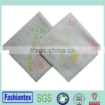 100% cotton printed muslin wipe washcloth