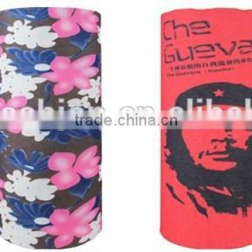 100% polyester multifunction seamless tube bandana