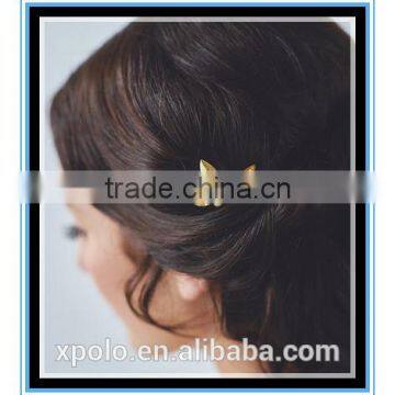 2016 Fashion Gold Small Wedding Hair Combs Gold Leaf Bridal Hair Comb Yiwu Wholesale photo-3