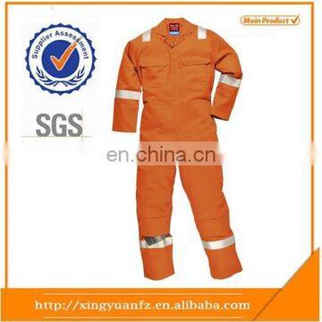 Customize high quality Orange heated coveralls fireproof coverall for men