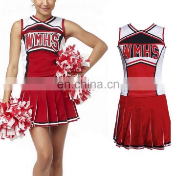 China factory Glee Cheerleader Clothes Skirt High School Cheerleading Costumes AGC075