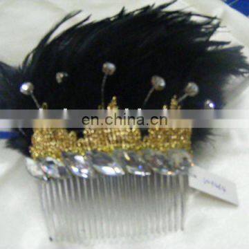 fashion feather hair clip ornaments decorations FHE-0098