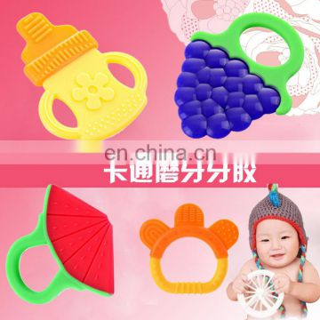 Custom eco friendly food grade soft silicone teether baby