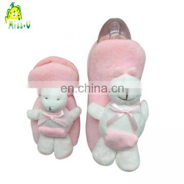 Customized plush nursing bottle feeding warmer for baby