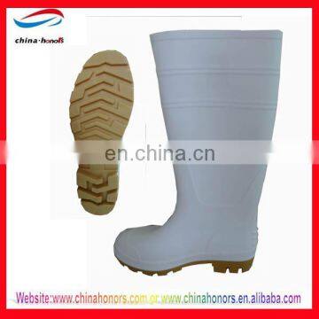 custom rain boots/white pvc rain boots