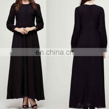 Hot selling Linen fabric muslim women dress