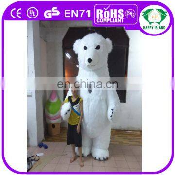 Top quality CE standard China fur inflatable mascot costume custom size