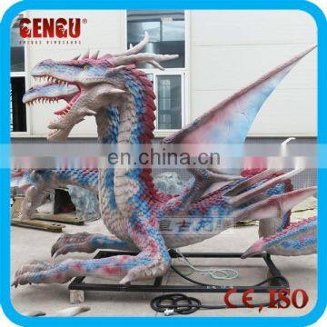 Outdoor Dinosaur Park High Simulation Colorful Dragon photo-3
