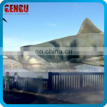 Animal Theme Park High Quality Simulation Rubber White Shark Model