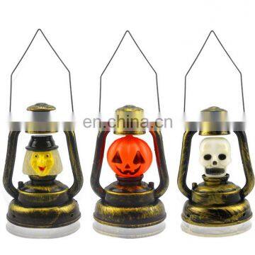 Halloween LED skeleton pumpkin hanging light kerosene lamp