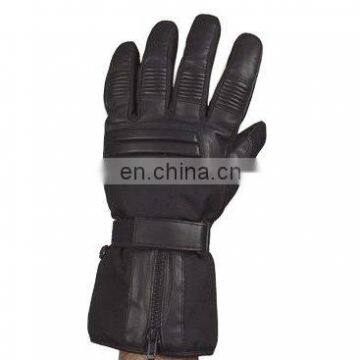 HMB-2046A MOTORCYCLE LEATHER GLOVES ZIPPER GEL STYLE