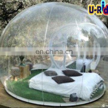 pvc tarpaulin water proof material transparent clear bubble tent for sale