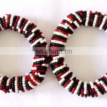 Belly Dance Bracelet-Bollywood Bangles-Traditional Pearl Beaded Bangles-Pearl Jewellery-Wedding Wear Bangles Wholesale photo-5