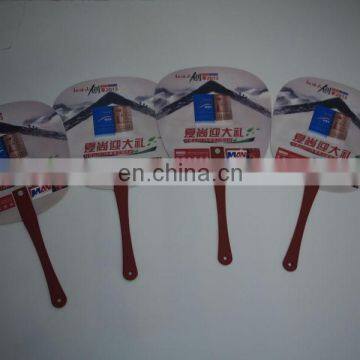 Cheap hand held shape customized fans