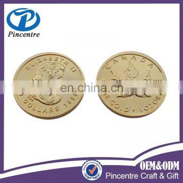 China Manufacturer Wholesale maple leaf replica coin,replica coin canada