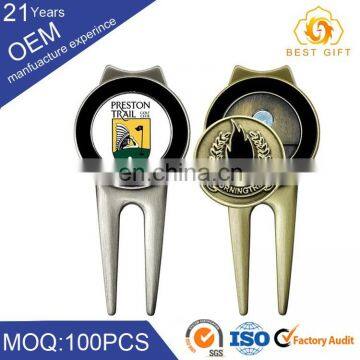 New Retractable Deluxe Automatic Pitch Fork Golf Divot Tool Automatic photo-6