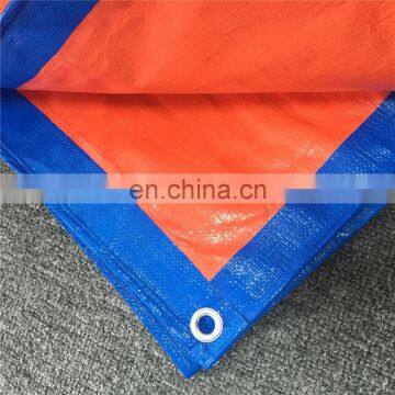 Orange blue pe tarpaulin 200gsm