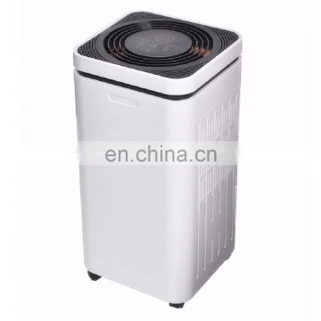 home portable air drying  plastic  dehumidifier with ionic air purifier in basement bathroom