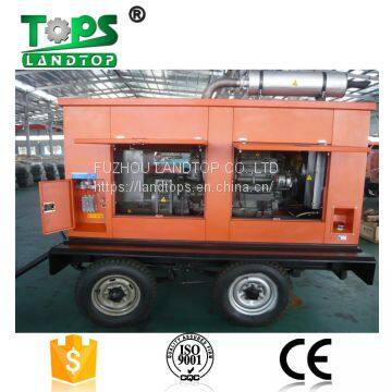 Landtop three phase silent diesel generator with trailer
