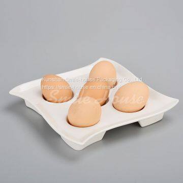 Square eggs ceramic plates