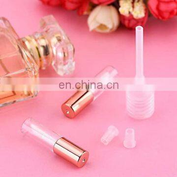 repeated use eco friendly empty bottles transparent mini refillable lip gloss tube containers for  travel separation and DIY